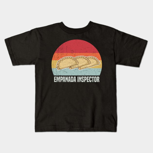 Retro Empanada Inspector Kids T-Shirt by KawaiinDoodle
